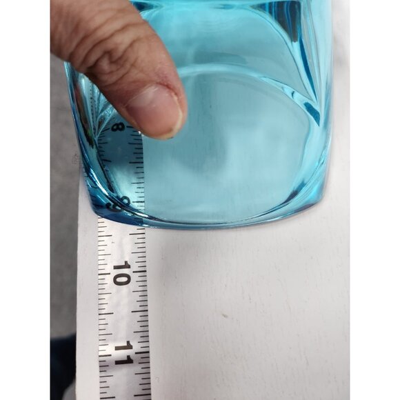 VTG Hazel Atlas Blue Glass Celery Dish Serving Tray Colony Square Rectangular - Picture 7 of 10